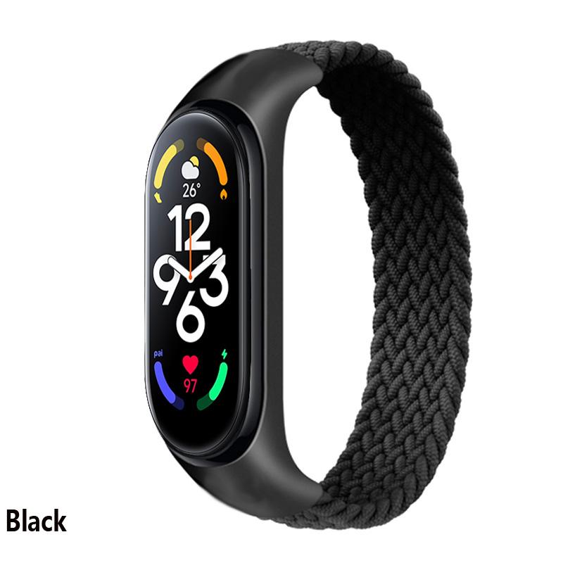 Bracelet for Xiaomi Mi band 6 7 Strap Nylon Braided solo loop pulseira bracelet Miband5 Wristband belt Mi band 5 4 3 6 correa