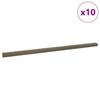 Stair Nosing Profiles 10 pcs Brown 67 x 3 x 2 cm Aluminum
