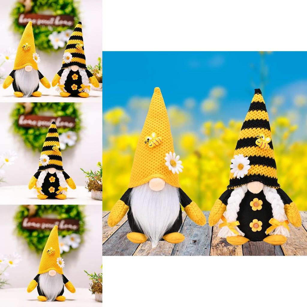 New Daisy Bee Day Standing No Face Doll Figurine For Home Decor And Harvest Season