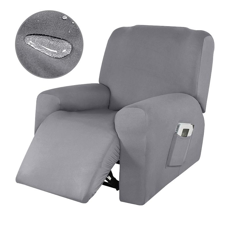 Recliner Sofa Cover 1/2 Seater Stretch Single Armchair Relax Slipcover Non-Slip Sofa Chair Protector For Living Room Washable 1-seat (Single seat)