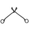Fashion Plating Stainless Steel Candle Heart Clip Wick Trimmer Scissors Tool(black)