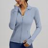 Womens Breathable Stretch Fitness Jacket With Pockets Running Cycling Yoga Fall