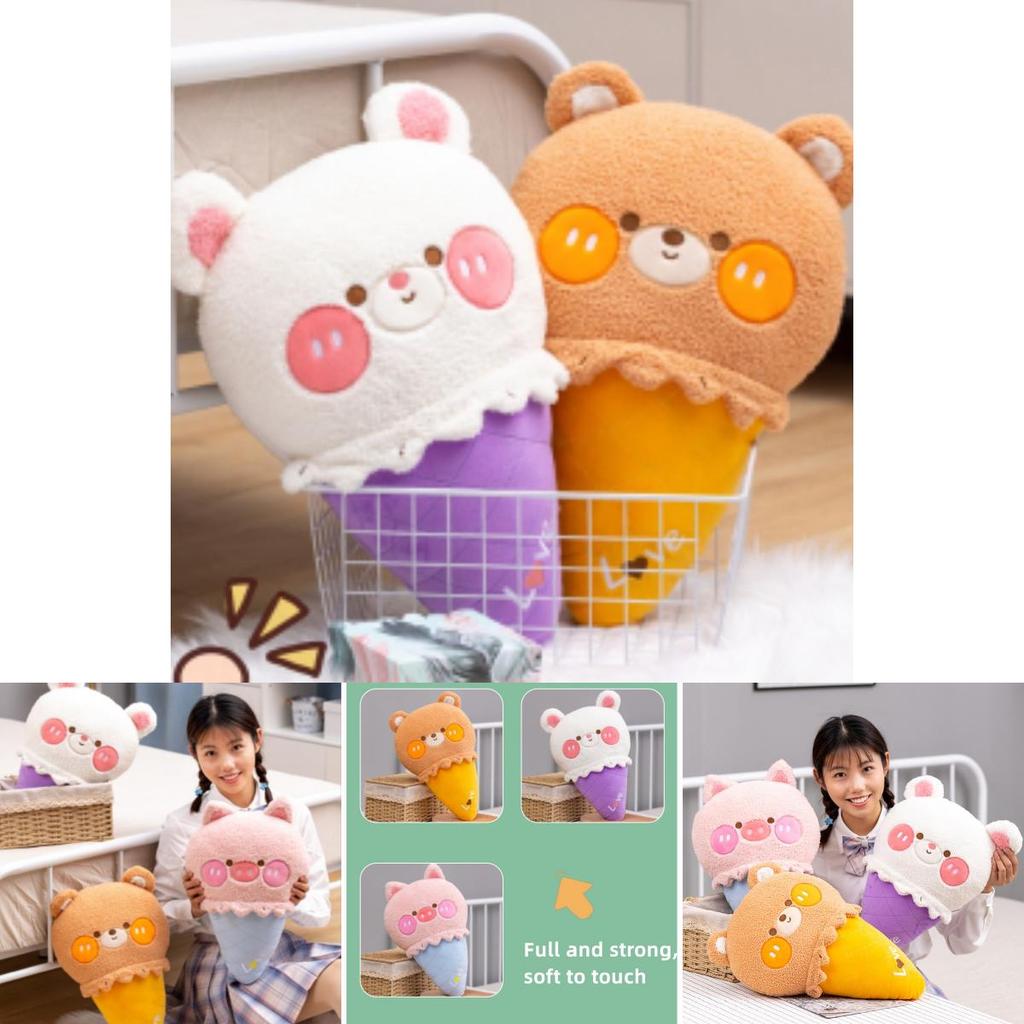 Sweet Dream Ice Cream Plush Pillow For Girls