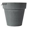Sun Proof Anti Aging Plant Containers Round Large Planter with Drainage Hole, 12 Inch Dia Stone-Look Flower Thickened Durable Pots for Office