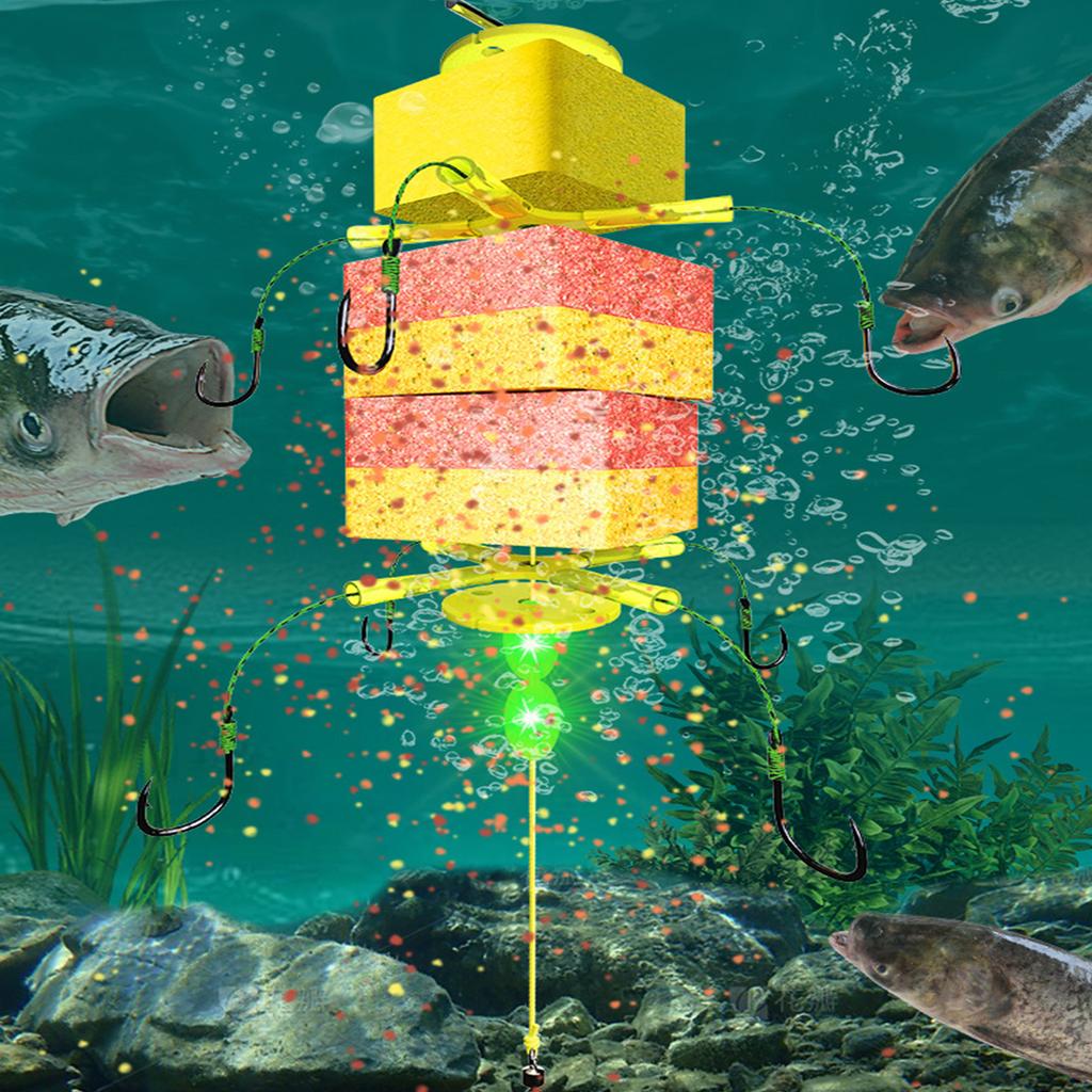 Floating Bighead Carp Hooks Fishing Accessories Suspension Fishing Rig Hooks Anti Tangle Sleeve Design Easy Installation