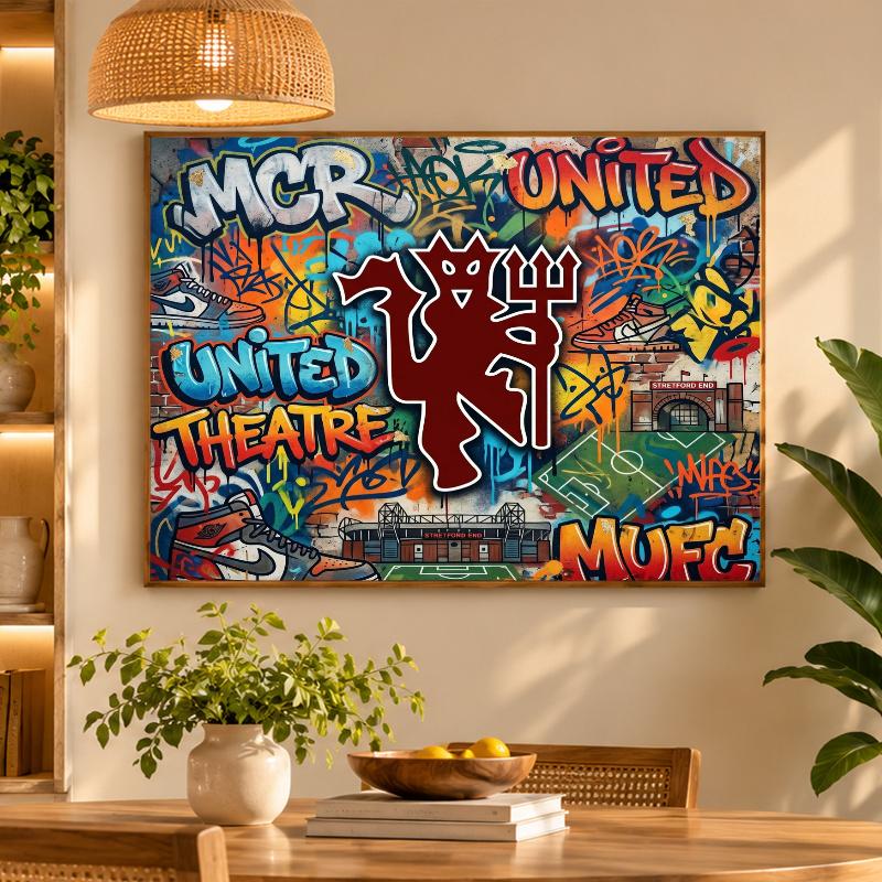 5D Diamond Painting Manchester United DIY Full Drill Diamond Art Kit Home Decoration