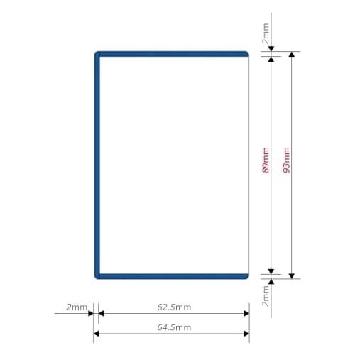 Answer Slide-in Card Loader for Small Cards (Single Item, Clear Black)