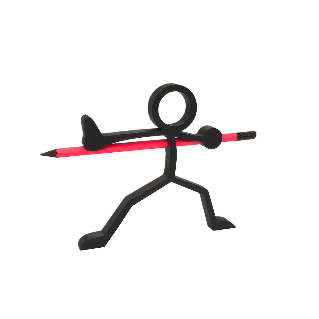 3D Printed Stick Figure Pencil Holders Including Pen Stands Pen Containers Desktop Ornaments Stationery Desktop Sculptures Gifts