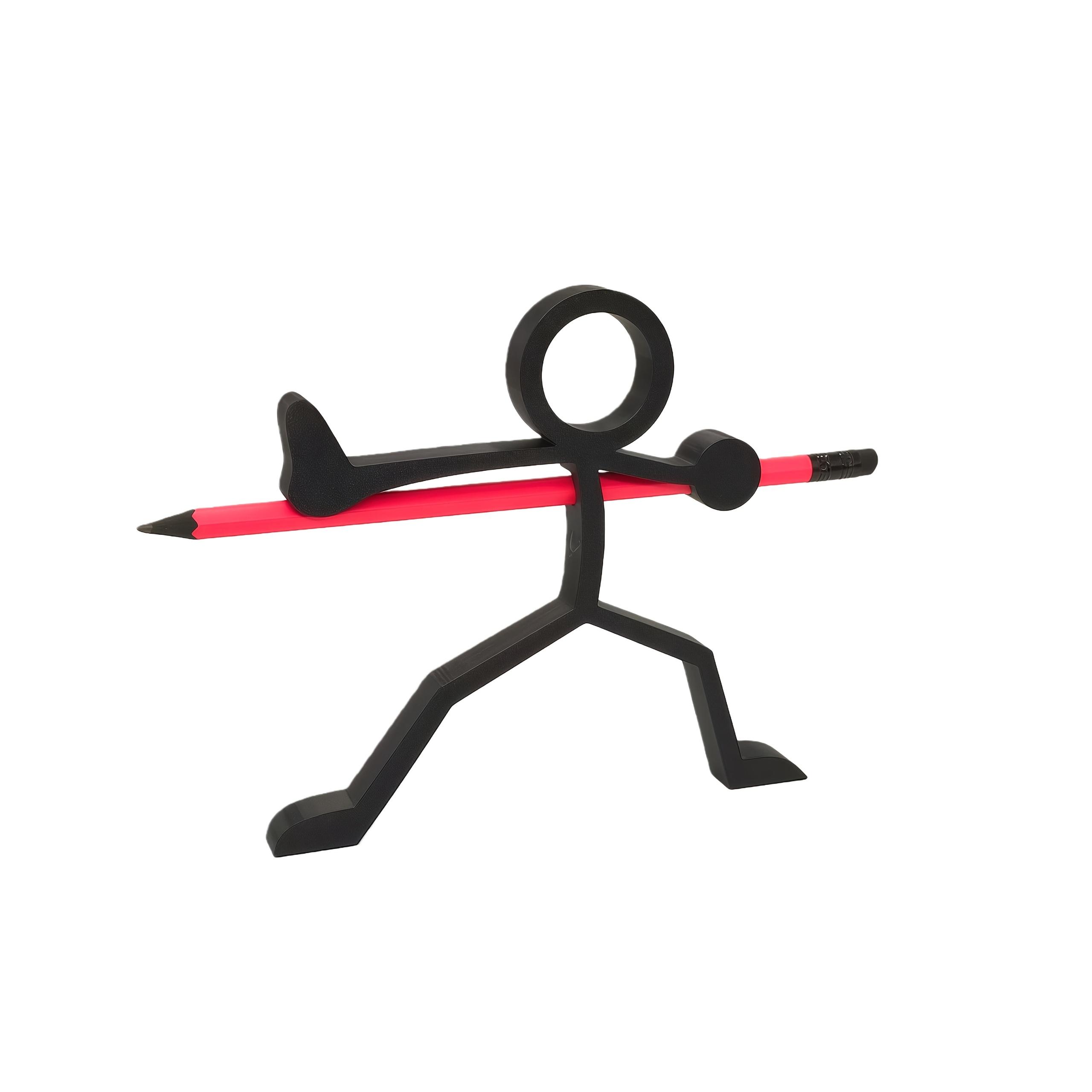 

3D Printed Stick Figure Pencil Holders Including Pen Stands Pen Containers Desktop Ornaments Stationery Desktop Sculptures Gifts