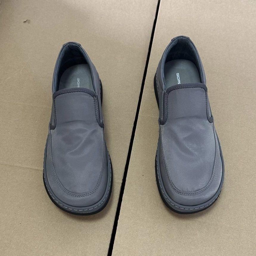 

Fashion 2025 New Men s Slip-On Canvas Sneakers Low-Top Casual Sports Shoes Lightweight Breathable Anti-Slip Comfortable for Walking/Gym 39 серый