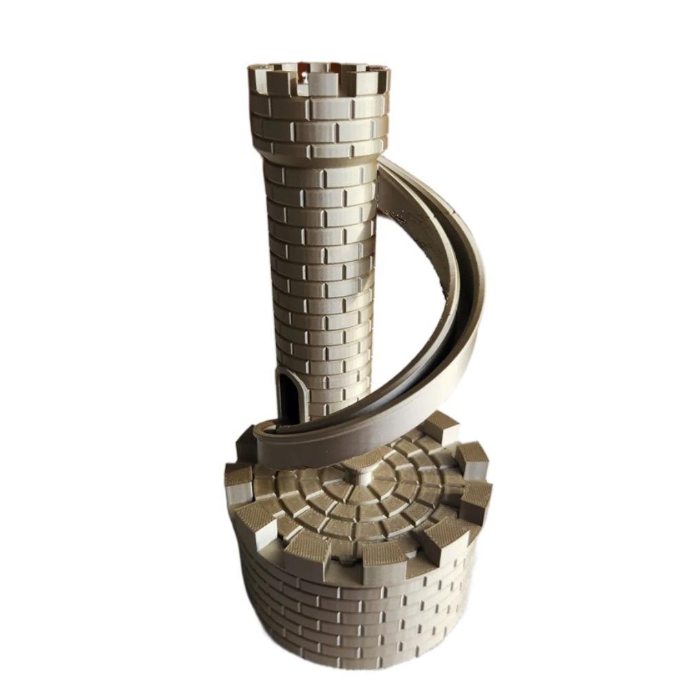 

Model Castle Slide Coin Storage Container Savings Tank Rolling Tower Money Boxes Children s Gift серебряный