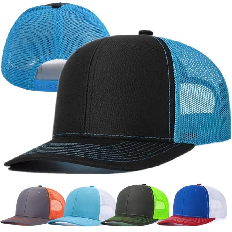 Unisex Two Tone Cap Curved Brim Style Trucker Hat Men & Women Casual Outdoor Breathable Summer Cap
