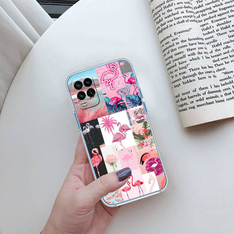 JO24 Flamingos Pink Bird Phone Case for Motorola E22S E7 G6 G7 G8 G9 Plus Power Play G10 G20 G04 E30 E40 E22 E20 E13 G22 G23 G Stylus Play