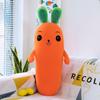 50cm-70cm Lovely Carrot With Expression Plush Toy Dolls Big Long Radish with Green Leaves Soft Stuffed Toys