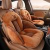 Soft Plush Car Seat Cushion Cartoon Design Thickened Pad for Office Home Car Chair Machine Washable Easy Install