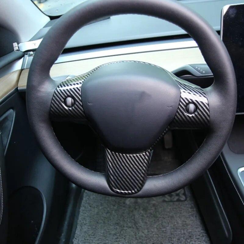 Mein gutes Auto Lenkradverkleidung mit Pailletten, Innendekoration, Zieraufkleber für Tesla Model 3 2016–2022, Model Y – 2022