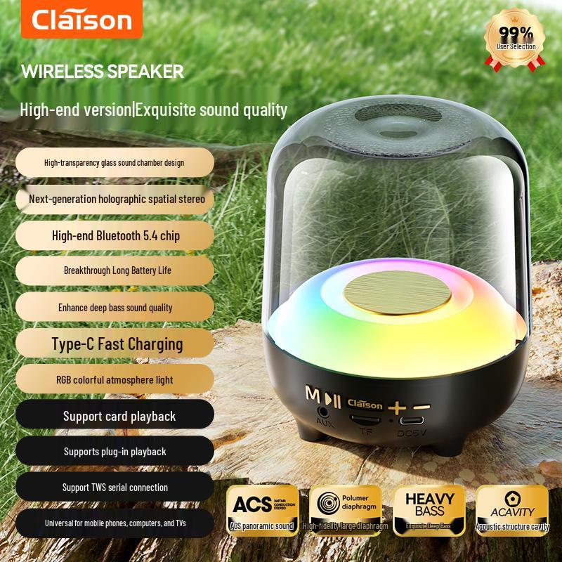 

Кристально чистый RGB Bluetooth-динамик Harman с мощными басами и многофункциональной атмосферой для домашнего и настольного использования