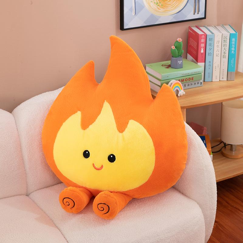 Neues 45/80cm Niedliches Kleines Flammen-Stofftier Für Winterliche Wärme Wohnzimmer Sofa Dekoration Flammenpuppe Ein Festival- Und Geburtstagsgeschenk 45cm