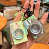 Film Straight Out Mini Camera Keychain LED Flashlight Car Key Chain  Children's Toys