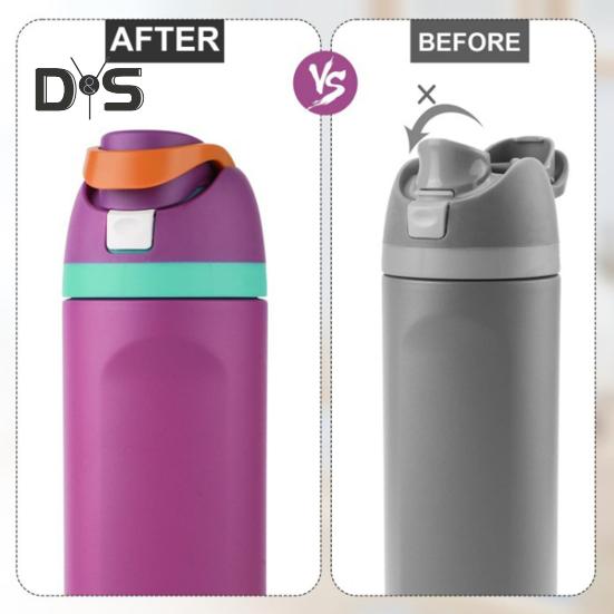 5 Sets Water Bottle Replacement Button for Owala FreeSip 19/24/25/32/40oz Push Switch Top Cap Seal Stopper Parts with Springs Screwdriver