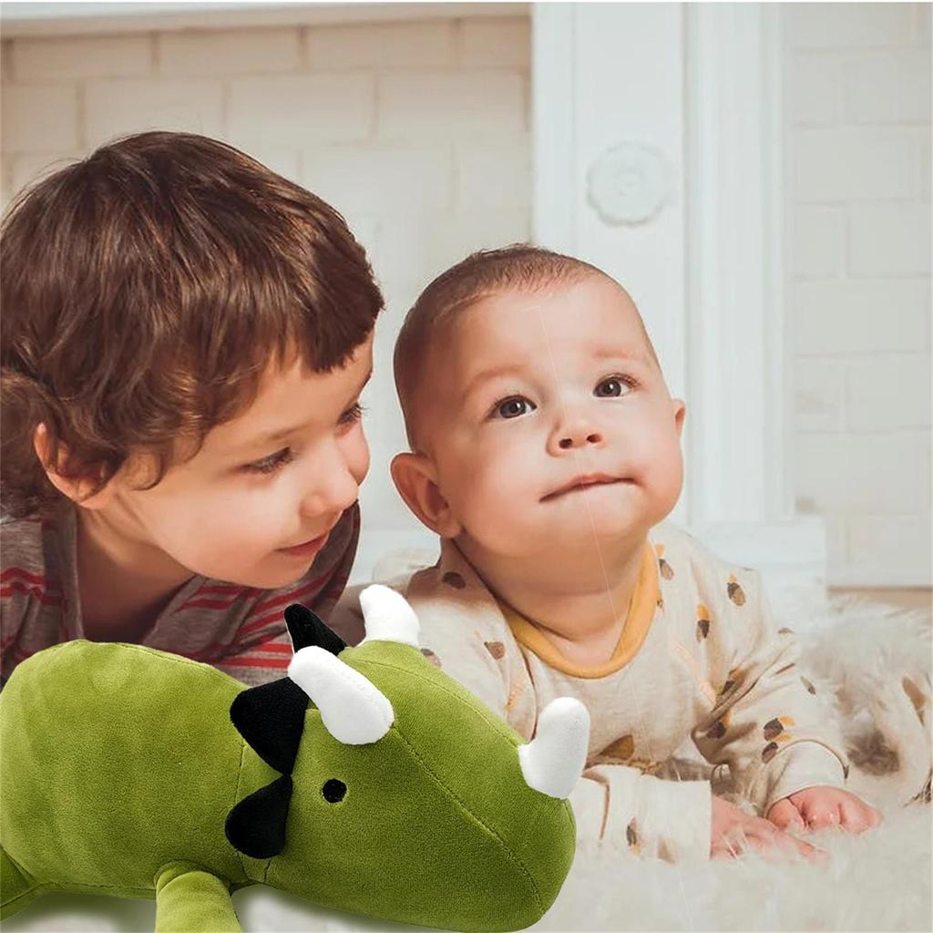 Dinosaur Weighted Plush,Dinosaur Weighted Plush Throw Pillow,Cute Dinosaur Stuffed Animals Doll 13.78In