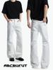 Men's Distressed Ripped Straight-Leg Jeans – American High Street Style