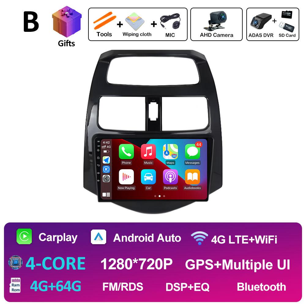 Intelligent System GPS Navigation For Chevrolet Spark Beat Matiz Creative 2009 2010 2011 - 2016 Cooling fan Android Auto No 2din