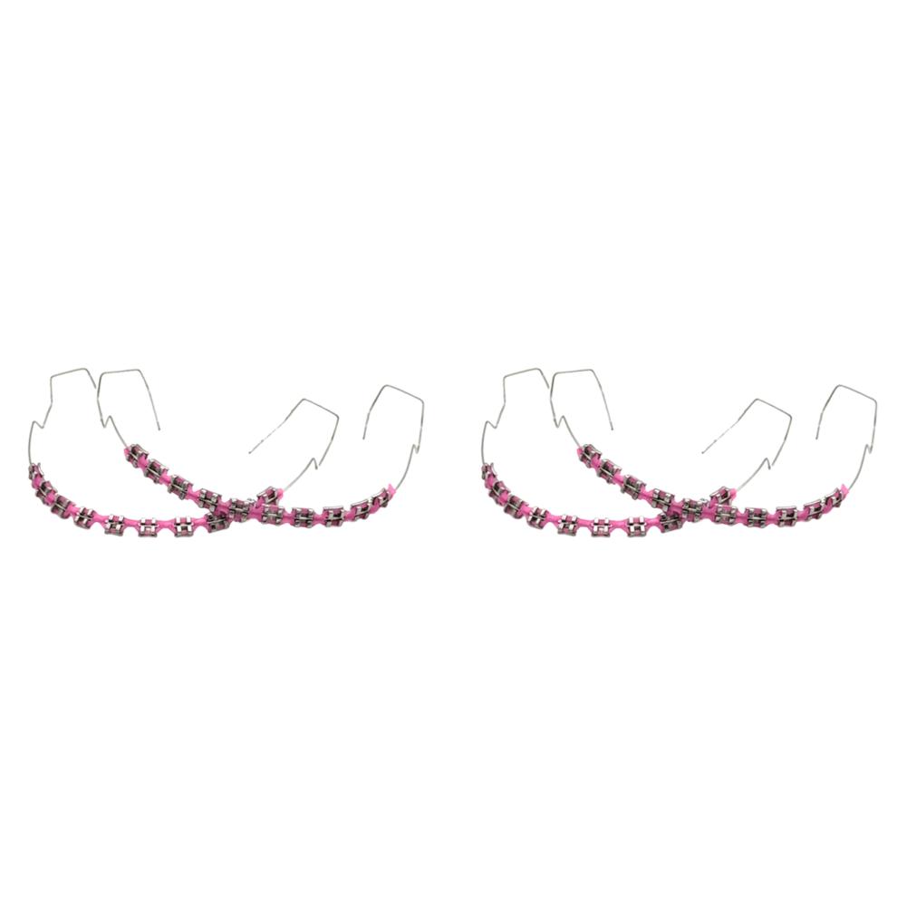 Temporary Tooth Decoration Dental Fake Braces with Metal Wires & Bracket Dental Metal Bracket Dental Tool for Dental Students