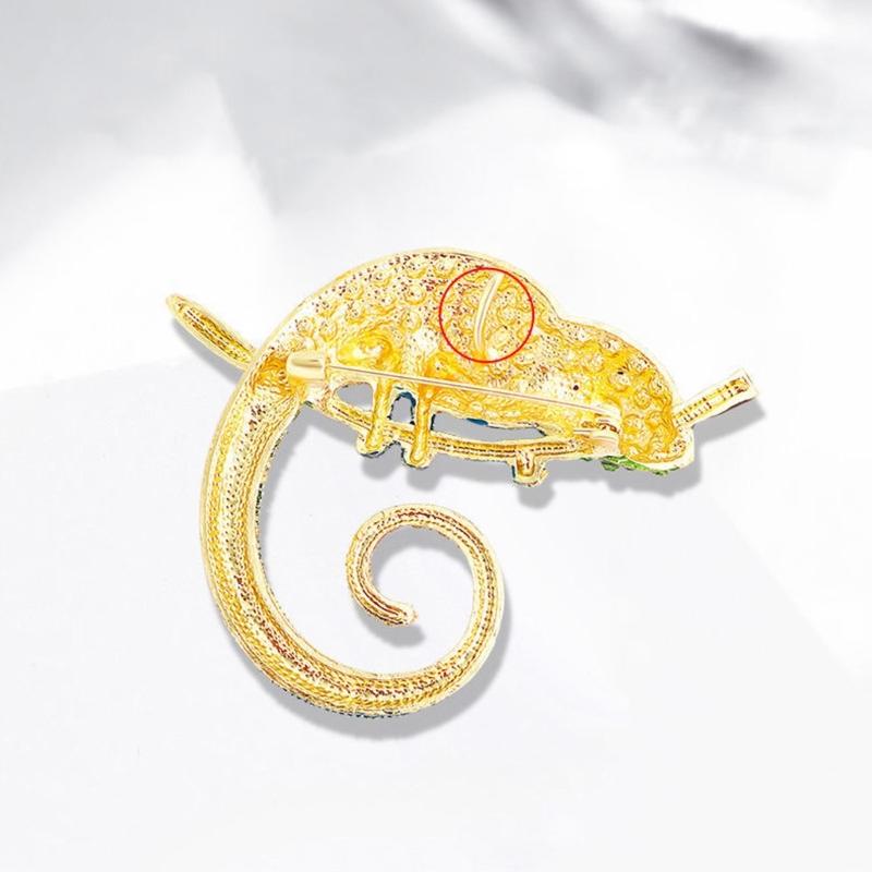 Exquisite Lizard Brooch Retro Personality Chest Decoration Fashion Accessory In 4 Color for Daily Wear & Parties