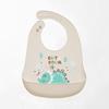 Silicone World 1PC Waterproof Bibs Baby Kids Stuff Cute Cartoon Printed Kids Bib Adjustable Soft Silicone Bib Baby Feeding Stuff