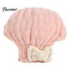 Lightweight Hair Turban for Bath Towel Wrap with Bow, Women Microfiber Turban, Extra Large Anti-Frizz Absorbent Long Thick Curly Super Drying Cap
