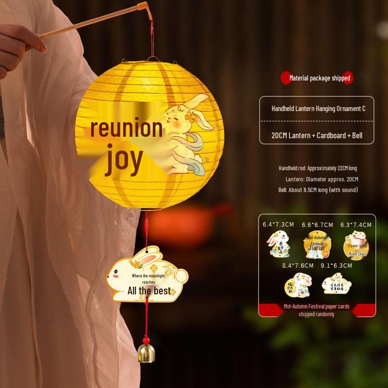 Mid-Autumn Festival Chinese Handheld Lantern DIY Kits - Creative Luminous Toy & Gift