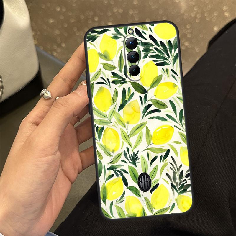 Lemon Fruit Phone Case For Nubia Red Magic 8 8S Pro Plus 6S 7S 6 7 Pro 6R 5G 5S Back Cover Shell