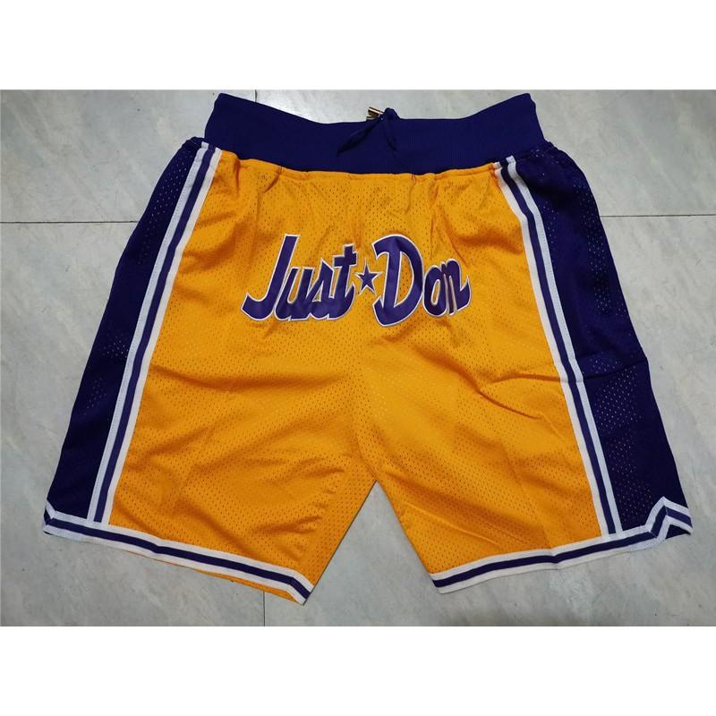 Mens Cotton Basketball Shorts With Team Logos Lakers Magic Kings Raptors Sport Training