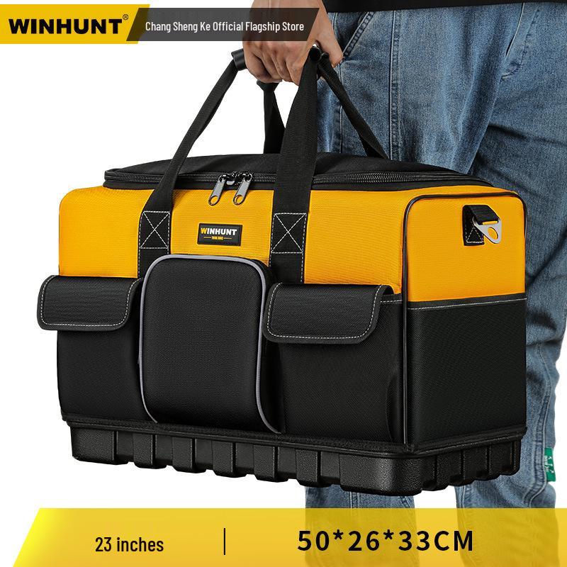Everwiner Durable Canvas Tool Bag for Woodworking and Car Repairs