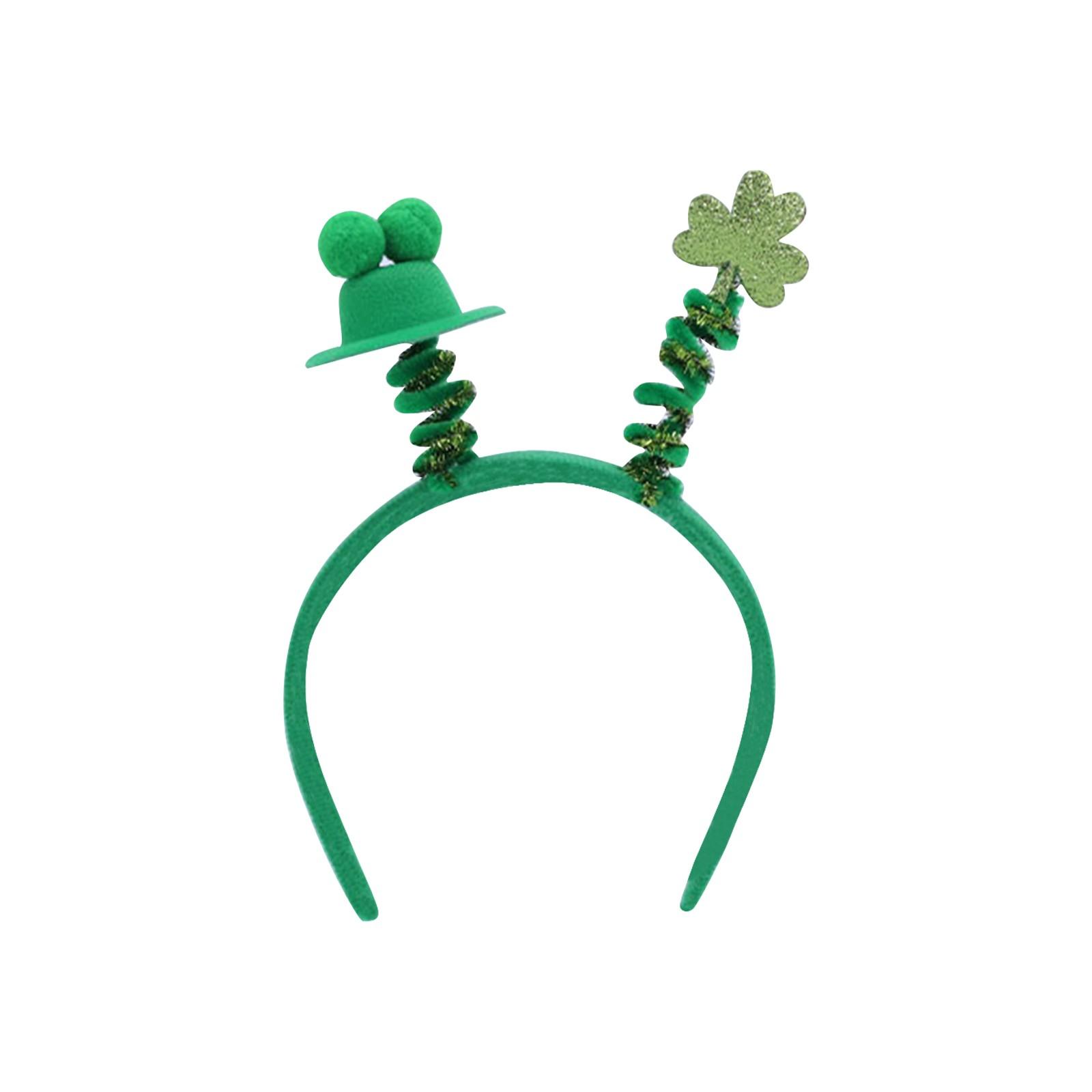 

Ирландская вечеринка Милые аксессуары для волос Зеленая шляпа Детские Взрослые Обручи для волос Фестиваль Патрика Аксессуары для волос One Size