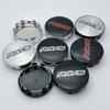 4pcs 59mm Rays Logo Emblem Badge Car Wheel Center Cap Wheel Hubcap Auto Rim Center Cover Replace Car Styling Accessories