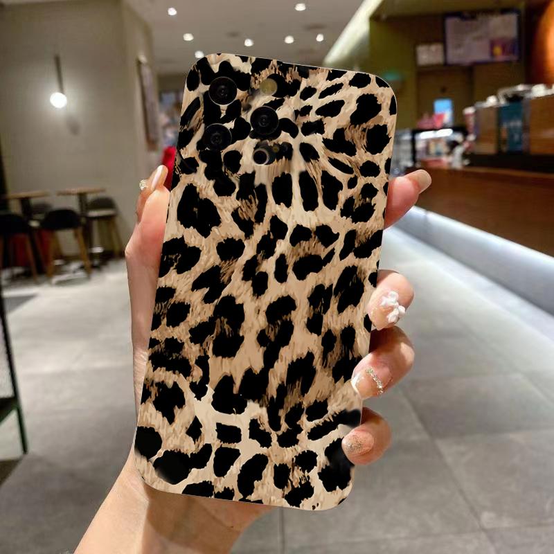 Leopard Print Girl Slogan Pattern Phone Case For  Redmi Note 11 12 13 Pro Plus 5G 12S 11S 11 10S Redmi 13C 12 Soft Cover