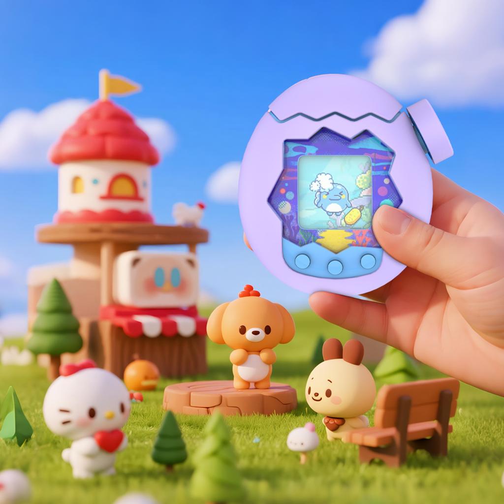 Silicone Cover with Thumb Grips & Lanyard Game Console Protective Cover Shockproof Shell for Tamagotchi Paradise Accessories