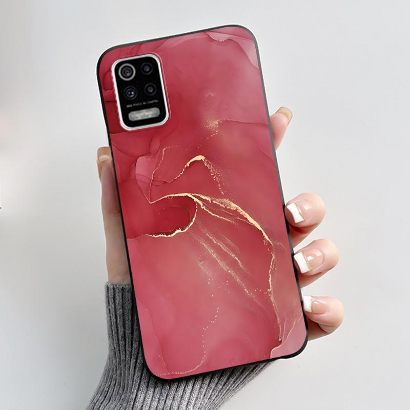 Case For LG K52 Q52 K62 Phone Case Luxury Cute Love Rabbit Funny Ultra Thin Slim Soft Black TPU Silicone Protective Back Cover
