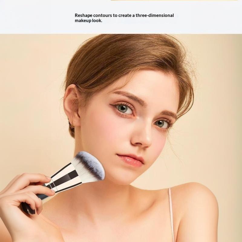 4Pcs Dual Ended Foundation Blush Brush Soft Bristles Professional Cosmetic Loose Powder Concealer Brush Makeup Tools