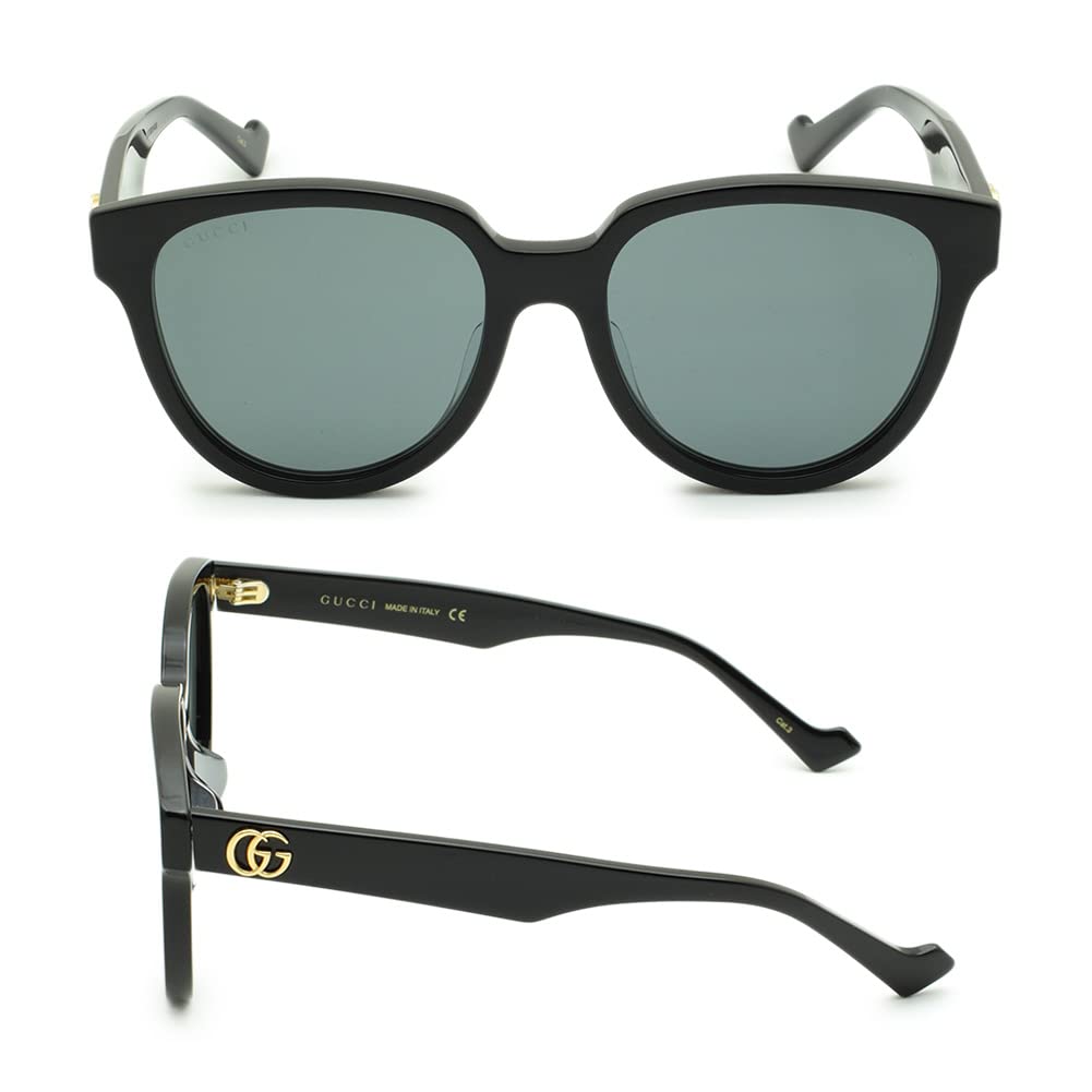 Gucci Asian GG0960SA Grey Women's Sunglasses, Fit, 002, Black,