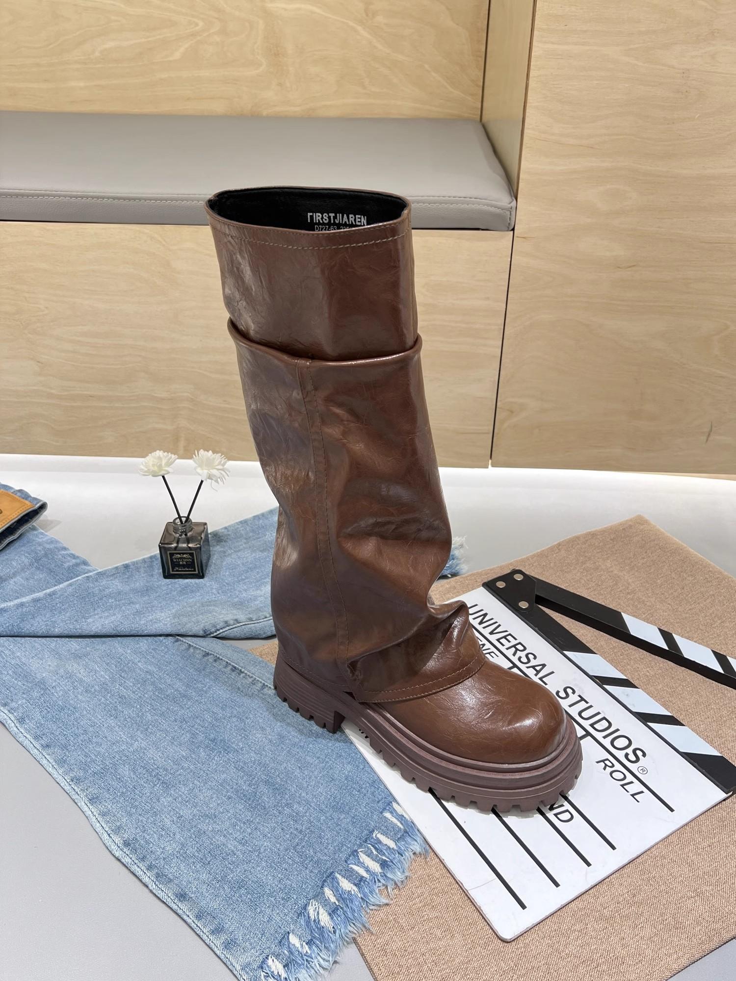 

Модные зимние леопардовые женские сапоги длиной до колена с круглым носком 2024 года, горячая распродажа, новые износостойкие нескользящие модные уличные женские туфли 40 коричневый