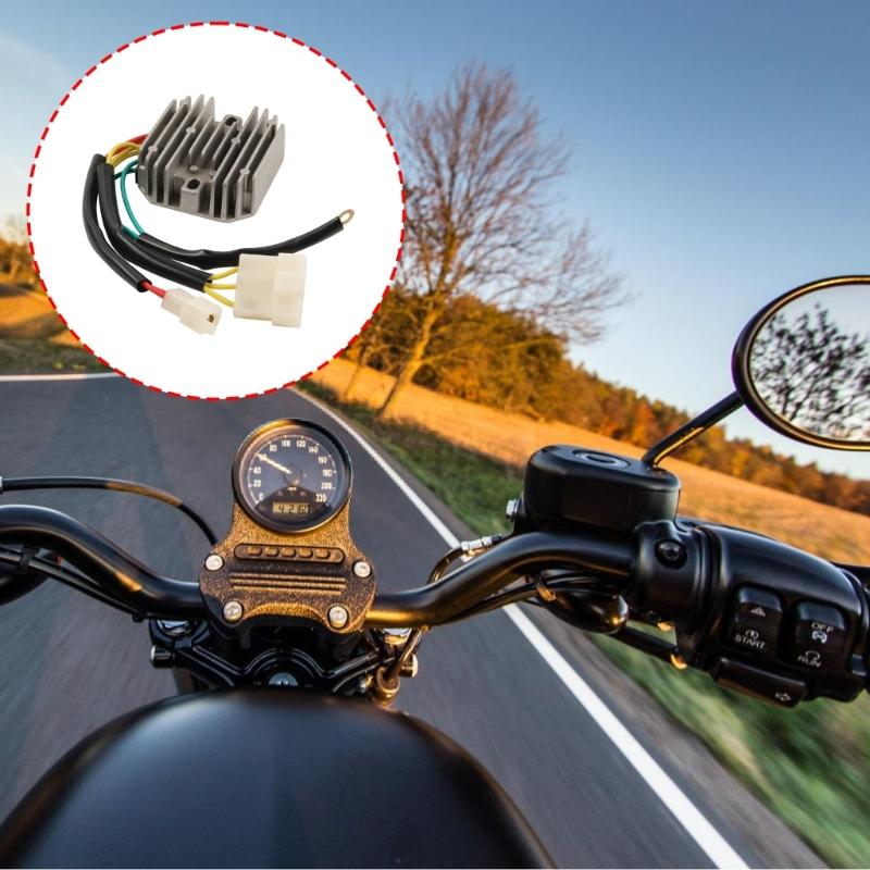 High Efficiency Motorcycle Rectifier Advanced Heat Dissipation Stable Voltage Output Universal Metal Construction
