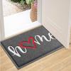 Heart-Shaped Home Entry Mud Scraper Mat