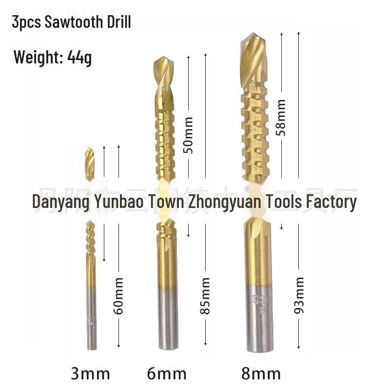 

Набор из 6 сверл-пагод из быстрорежущей стали с пластиковым футляром для деревообработки и сверления пилообразных отверстий