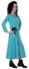 Moomaya Full Sleeves Maxi Dress Long Button Down Solid Casual Slit Dresses