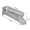 Practical Bilayer Fridge Egg Storage Box,Automatic Rolling Eggs Holder Rack Design Household Refrigerator Egg Storage Tool SNH01