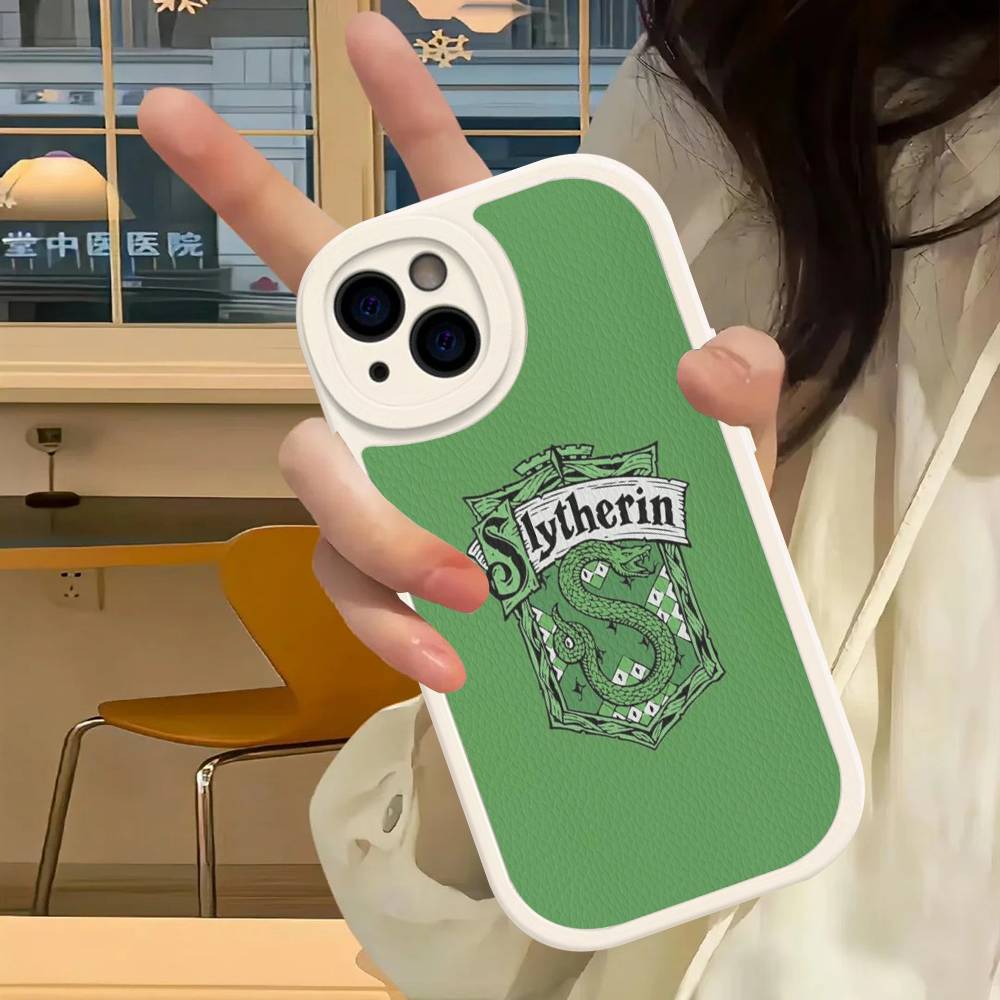Ataff Harryr P-Potter Logo Phone Case For iPhone 16 15 14 13 12 11 Pro Max Plus Leather Cover