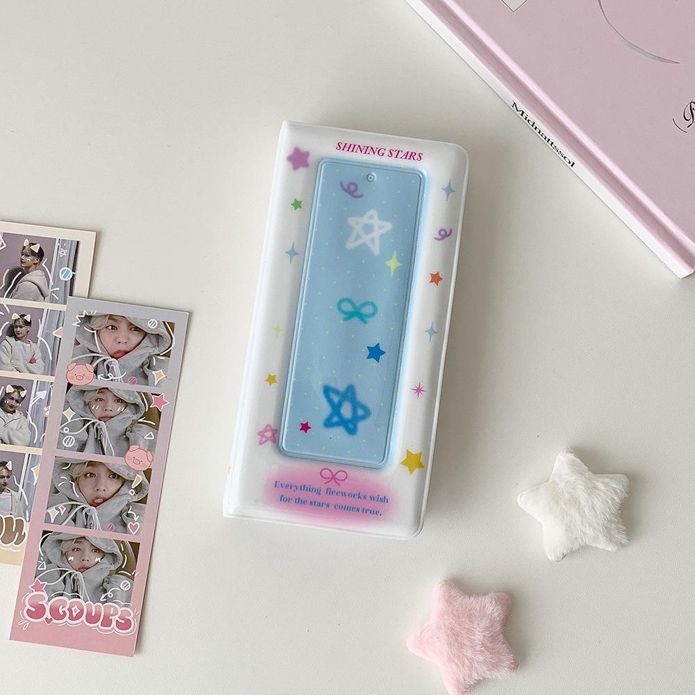 New PVC Photocard Binder Album Stars with 20 Inner Sheets Kpop Hollow Photo Card Book Holder Collecting Idol Card Holder